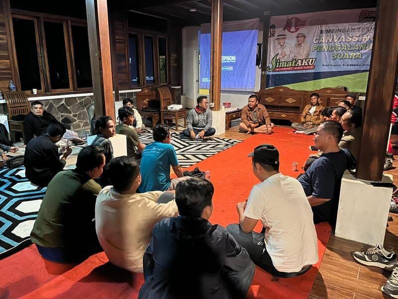 Bestie Kang Jimat Siap Door to Door Pasca Bimtek Canvassing dan Penggalangan Suara